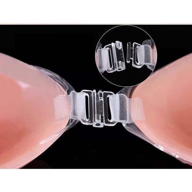 Miếng dán ngực silicon hickies lacing system nâng ngực tạo khe quyến rũ, dán cài trước, tặng kèm quai áo lót