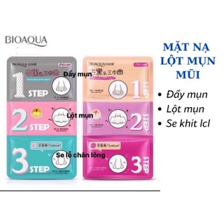 (SALE LỖ) Set 3 Miếng Lột Mụn Đầu Đen BIOAQUA