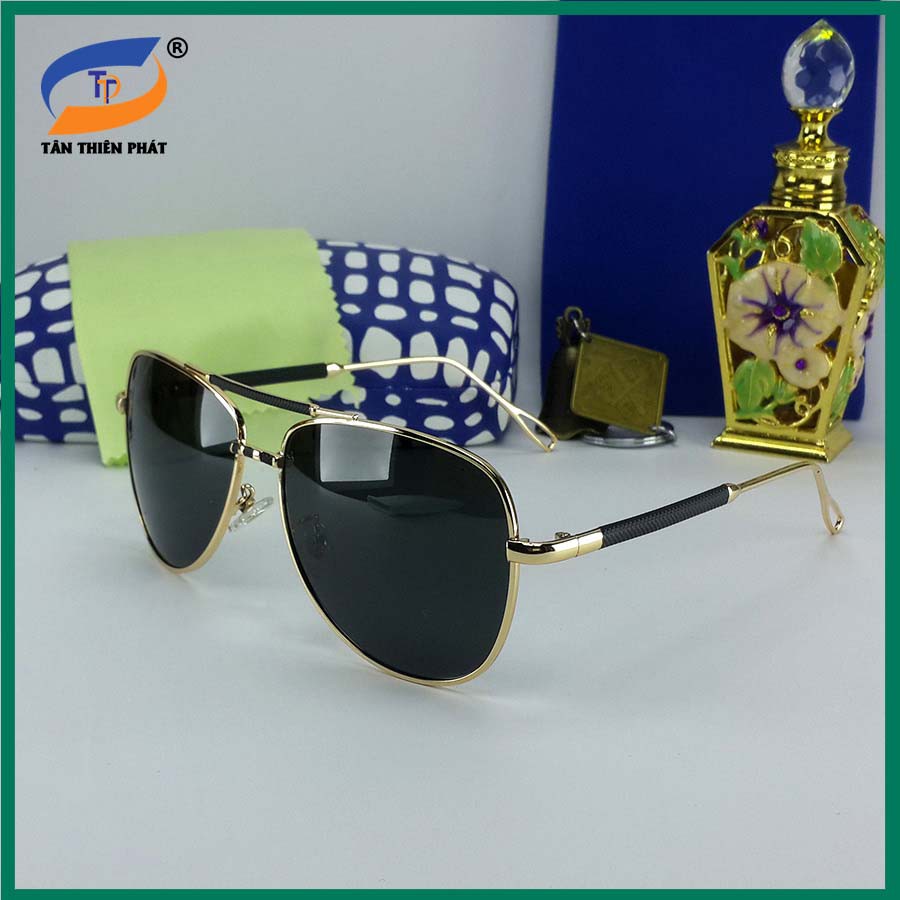 Mắt kính mát nam tròng thủy tinh cường lực, tráng gương màu nâu trà - Mắt kính nam thời trang - Sunglasses for menKính m