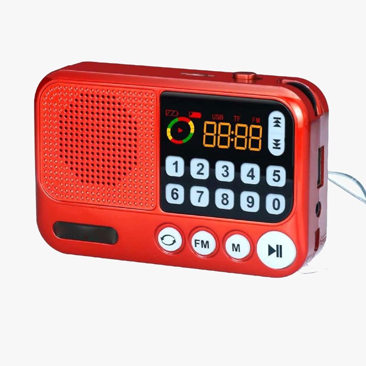 Đài radio kiêm loa nghe nhạc mini S99 hỗ trợ thẻ nhớ, usb, jack 3.5