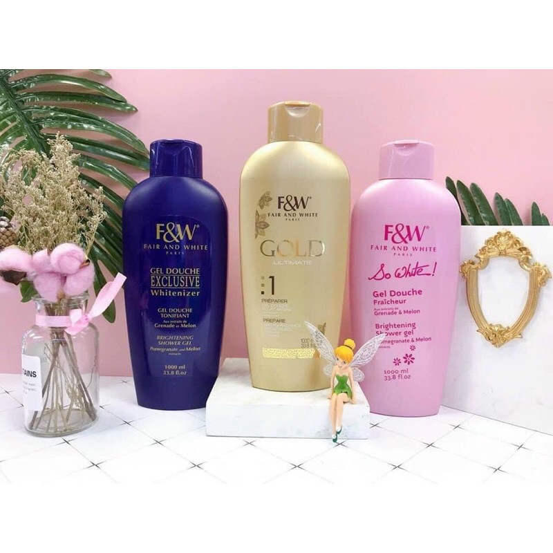 🍒Sữa Tắm Trắng F&W Fair And White-1000ml