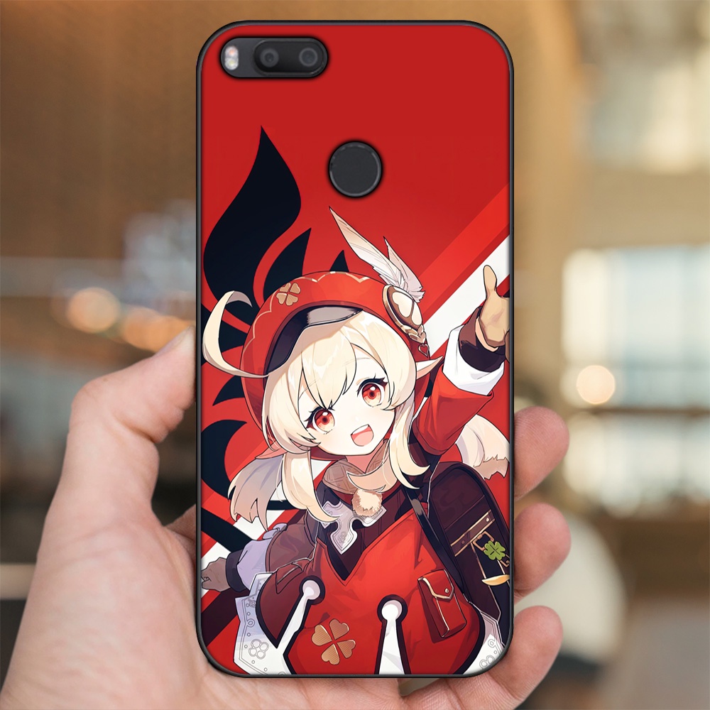 Ốp lưng Xiaomi Mi A1, Mi 5X viền đen in hình Klee Genshin Impact