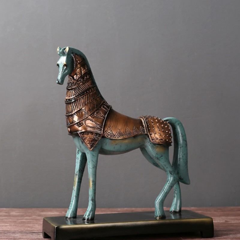 [Hàng cao cấp] Tượng ngựa phong thủy may mắn - Tượng ngựa để bàn, ngựa decor đẹp và quà tặng Đồ thủ công sáng tạo