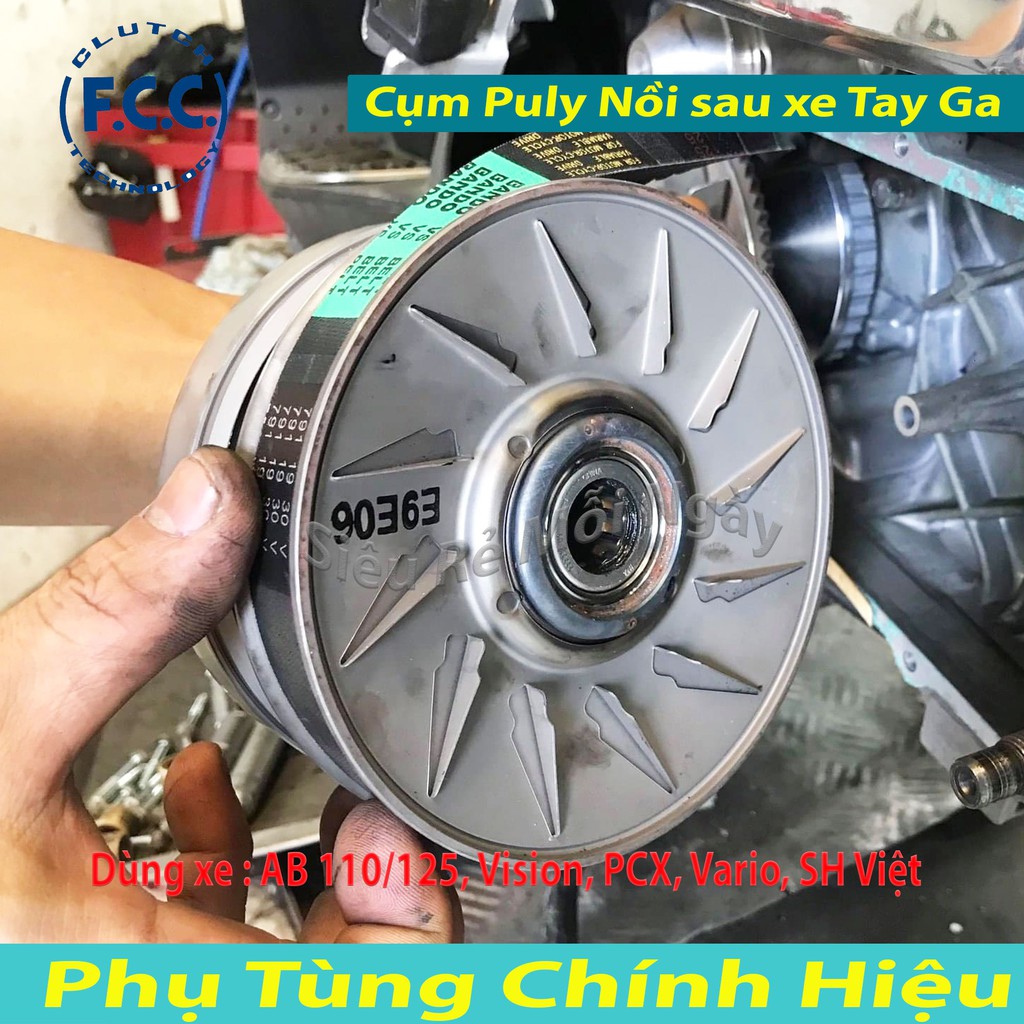 Puly FCC Nồi Sau Xe Air Blade, Vision, PCX, Vario, SH Mode, SH Việt