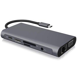 Mua Cáp chuyển đổi Type C to HDMI 4K / VGA/ LAN/ PD/ TF/ SD/ USB 3.0 /Audio 3.5mm 10 in 1 dùng cho Macbook  Samsung DEX DELL