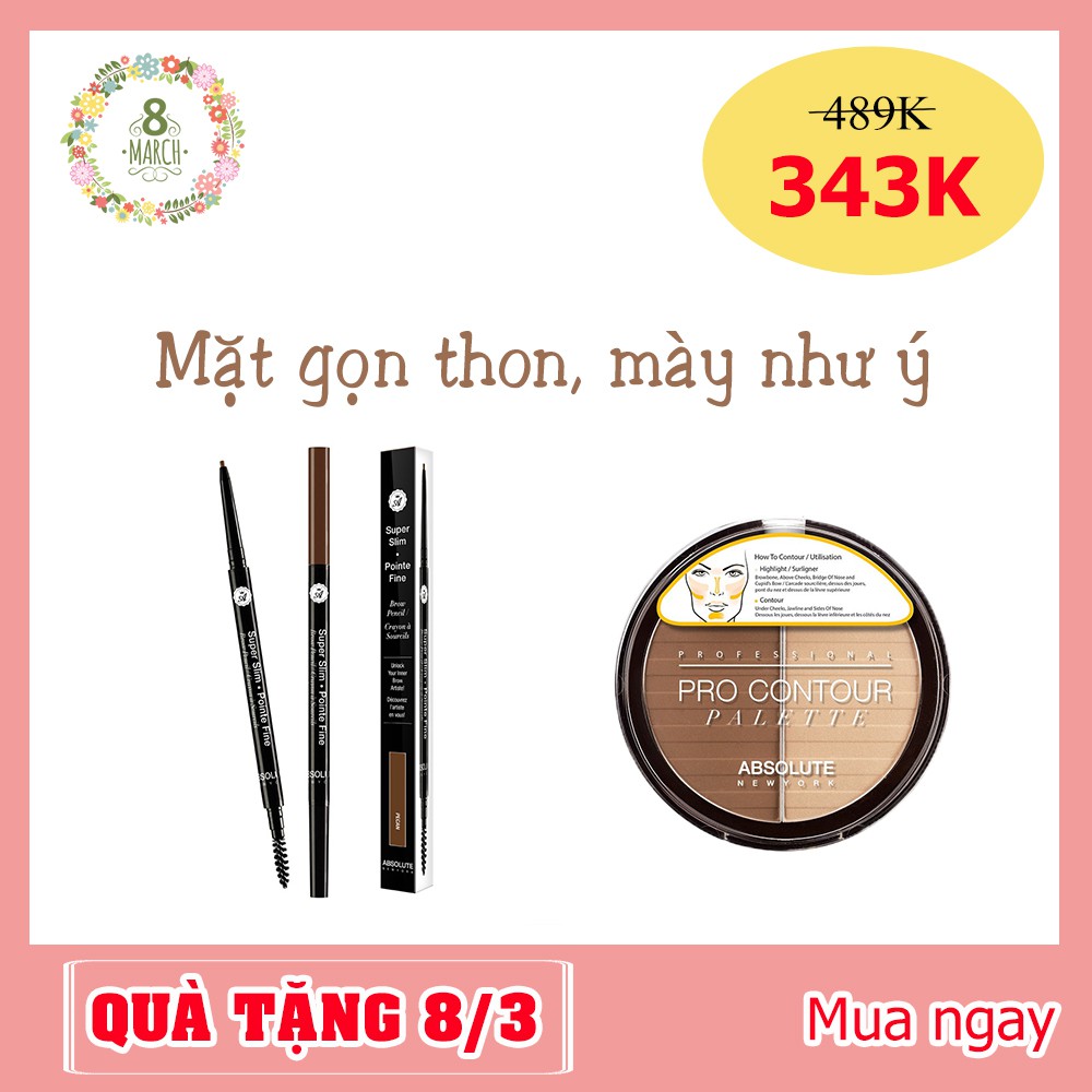 Quà Tặng 8/3: Bộ 2 Sản Phẩm Tạo Khối và Kẻ Mày Tạo Điểm Nhấn Cho Khuôn Mặt