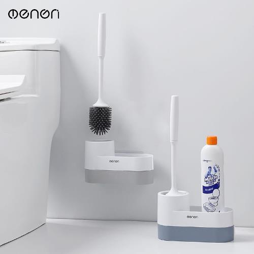 Chổi Cọ Vệ Sinh Oenon Kèm Kệ Để Chổi Cọ Rửa Nhà Vệ Sinh, Toilet, Nhựa ABS Thông Minh