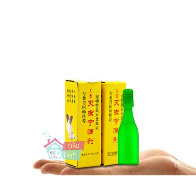 [Mã PET50K giảm Giảm 10% - Tối đa 50K đơn từ 250K] NHỎ GÁY TRỊ VE RẬN CHO CHÓ MÈO TRUNG QUỐC