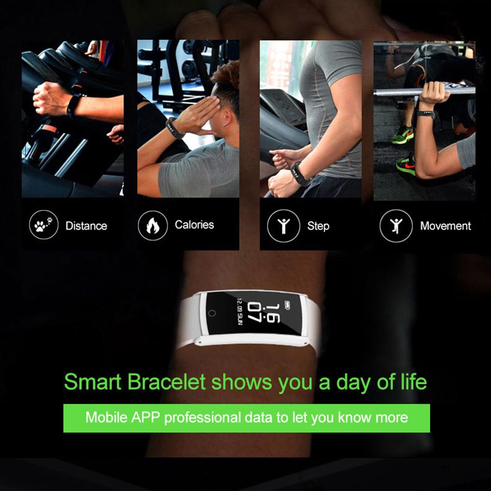 S6 Bracelet Fitness Tracker Pedometer Heart Rate Monitor for Android iOS