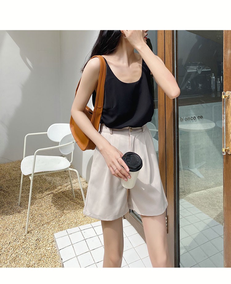 Quần Short Dáng Chữ A Ống Rộng Lưng Cao Thời Trang Mùa Hè Hàng Mới 2020 Dành Cho Bạn Nữ | BigBuy360 - bigbuy360.vn