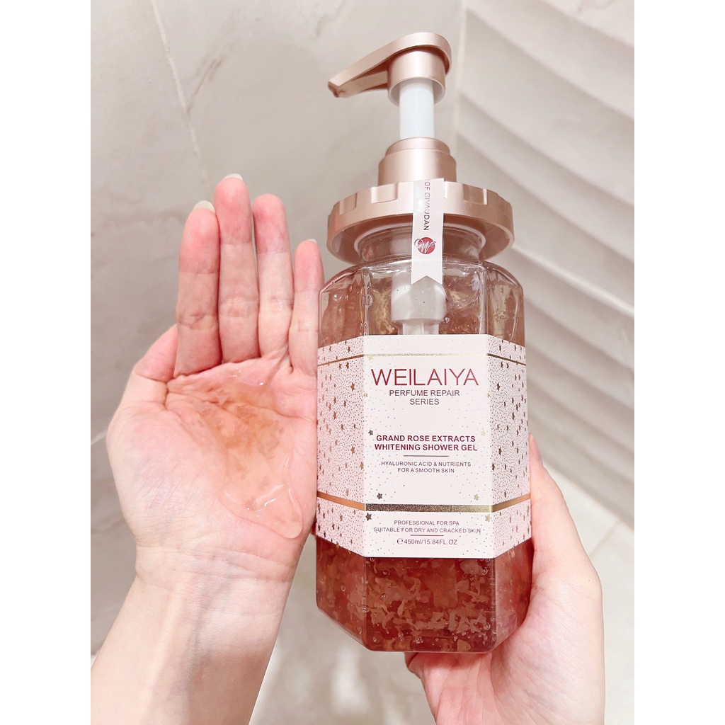 ✨CHÍNH HÃNG✨Sữa Tắm Trắng Da Cánh Hoa Hồng Damask Weilaiya 45ML⭐