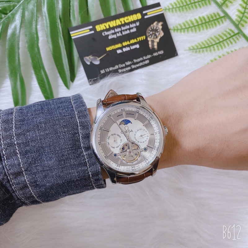 Đồng hồ cơ nam OM9190 dây da cao cấp chạy máy tự động,Lộ máy bên trong siêu ngầu,bảo hành 1 năm | BigBuy360 - bigbuy360.vn