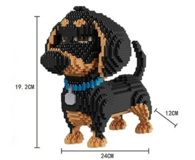 Mô hình Lego Chó Lạp Xưởng Dachshund Đẳng Cấp Thú Cưng Balody 20cm