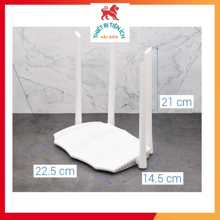 Wifi TENDA AC5 V3 băng tần kép chuẩn AC 1200 màu trắng  - Hàng chính hãng bảo hành 36 tháng