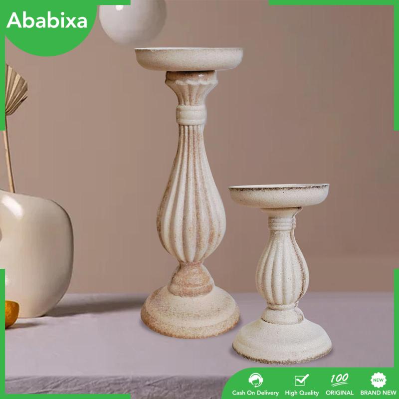 [Ababixa] Giá Đỡ Nến Bằng Gỗ Không Hoàn Thiện Sơn Màu