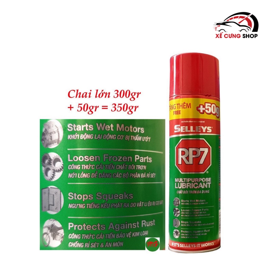 Bình xịt chống gỉ sét và bôi trơn Selleys RP7 350g