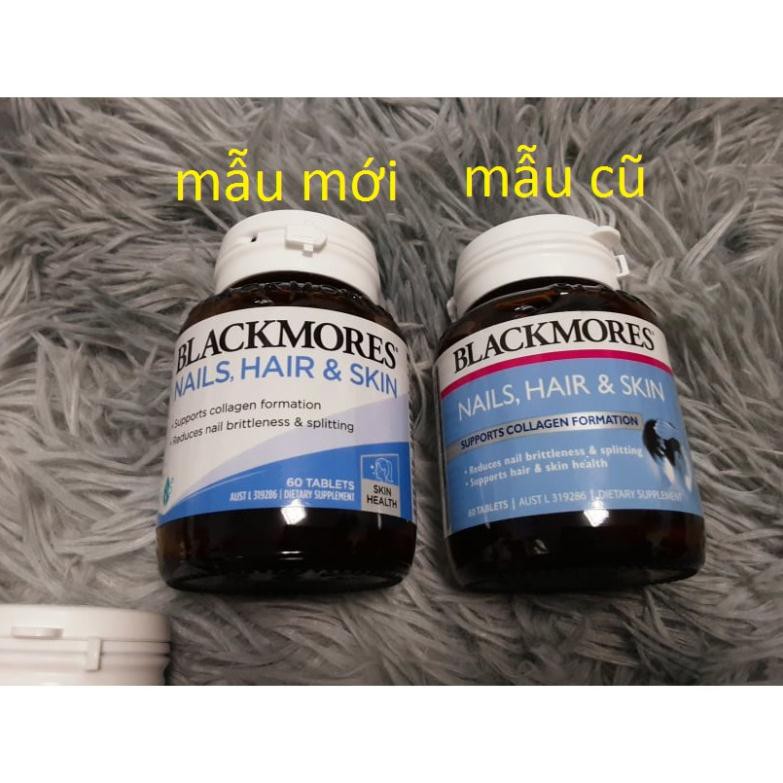 Viên uống đẹp da, móng, tóc Blackmores Hair, Nail, Skin - 60 viên, Mẫu mới