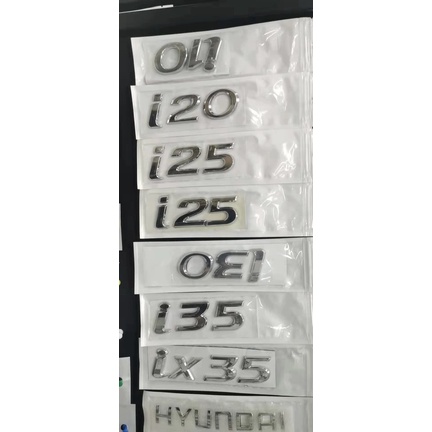 Tem Logo Chữ Nổi I10 - Hyundai