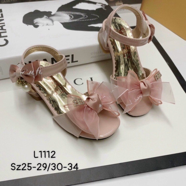 [Mẫu Mới Về 2022] DÉP SADAN CAO GÓT(3p) CHO BÉ GÁI SIZE 25-34