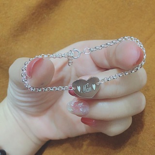 Lắc bạc khắc tên cho bé