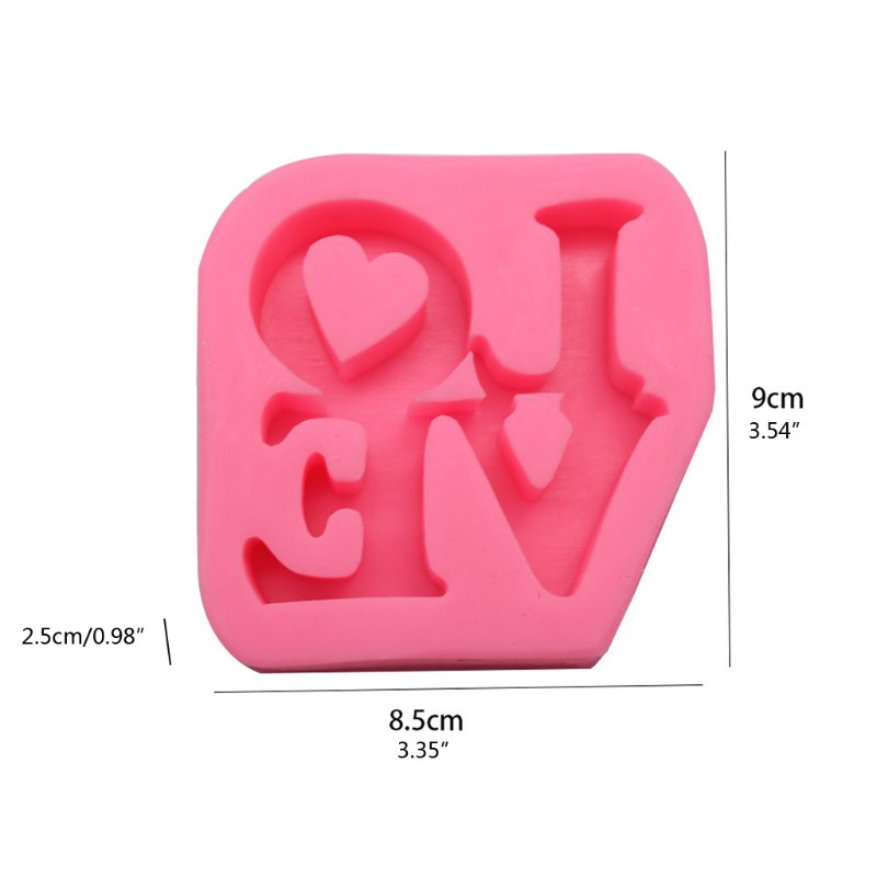 Khuôn đúc Resin bằng silicon tạo hình chữ Love