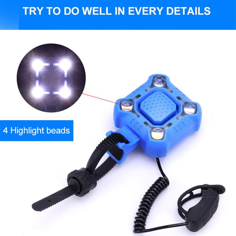 Chuông Điện Tử Chống Thấm Nước 1200mAh Sạc USB Dành Cho Xe Đạp