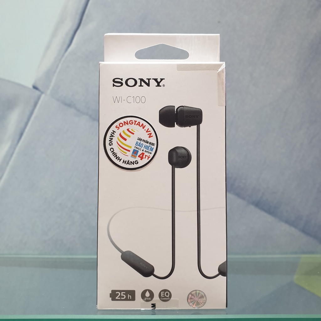 Tai nghe Bluetooth Sony WI-C100 bảo hành chính hãng - HappyStores