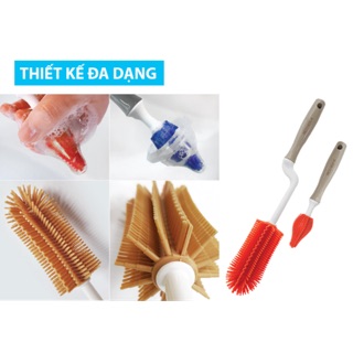 chổi cọ bình và núm ti Silicon Mother -K