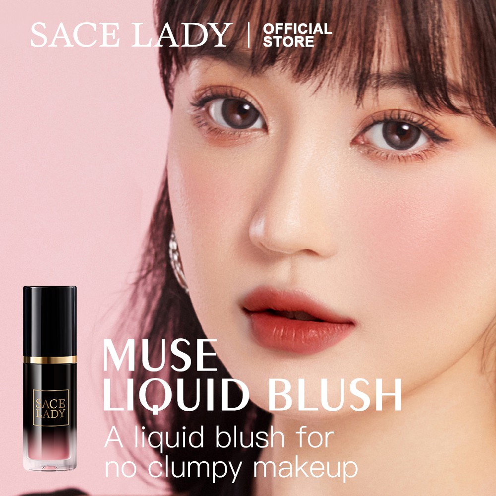 Kem má hồng SACE LADY dạng lỏng khối lượng nhẹ trang điểm phong cách Hàn 4ml