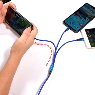 cáp sạc sạc 3 đầu micro usb/type c/
