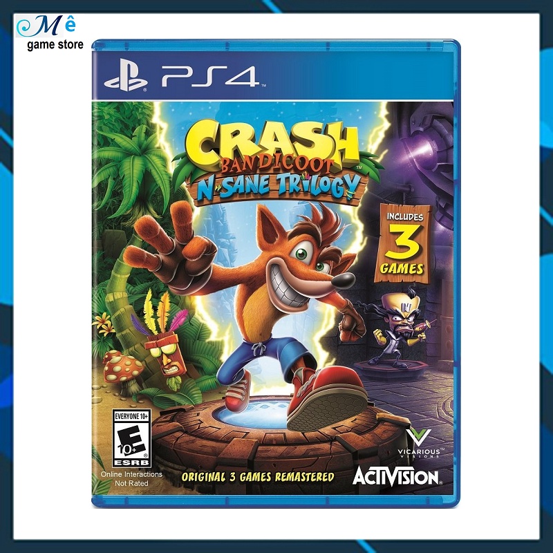 Đĩa game PS4 Crash Bandicoot N. Sane Trilogy