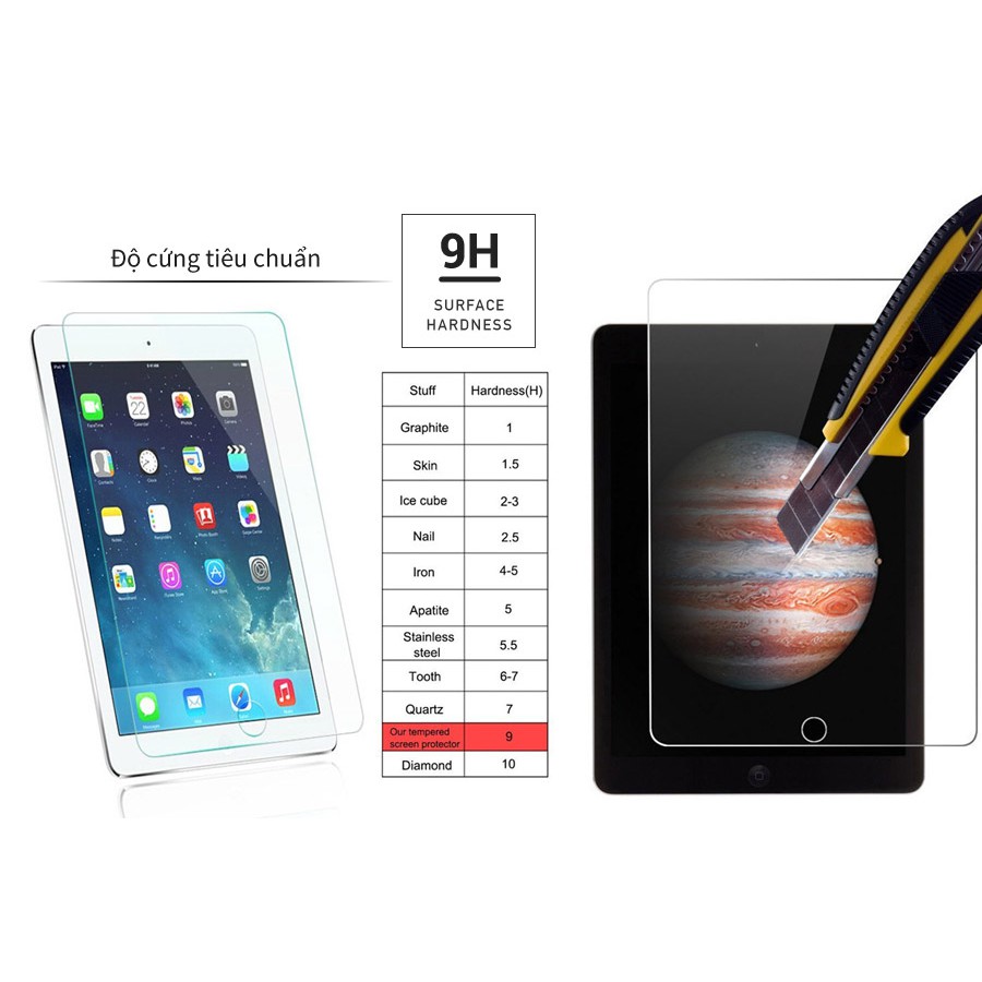 Miếng dán màn hình chống trầy, chống vân tay cho iPad mini 5/ iPad Pro 9.7inch / iPad Air 3 10.5inch/ iPad Air/ Air 2 | BigBuy360 - bigbuy360.vn