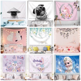 Vải treo tường, tranh vải treo tường, thảm treo tường Decor phòng hình thú xinh xắn