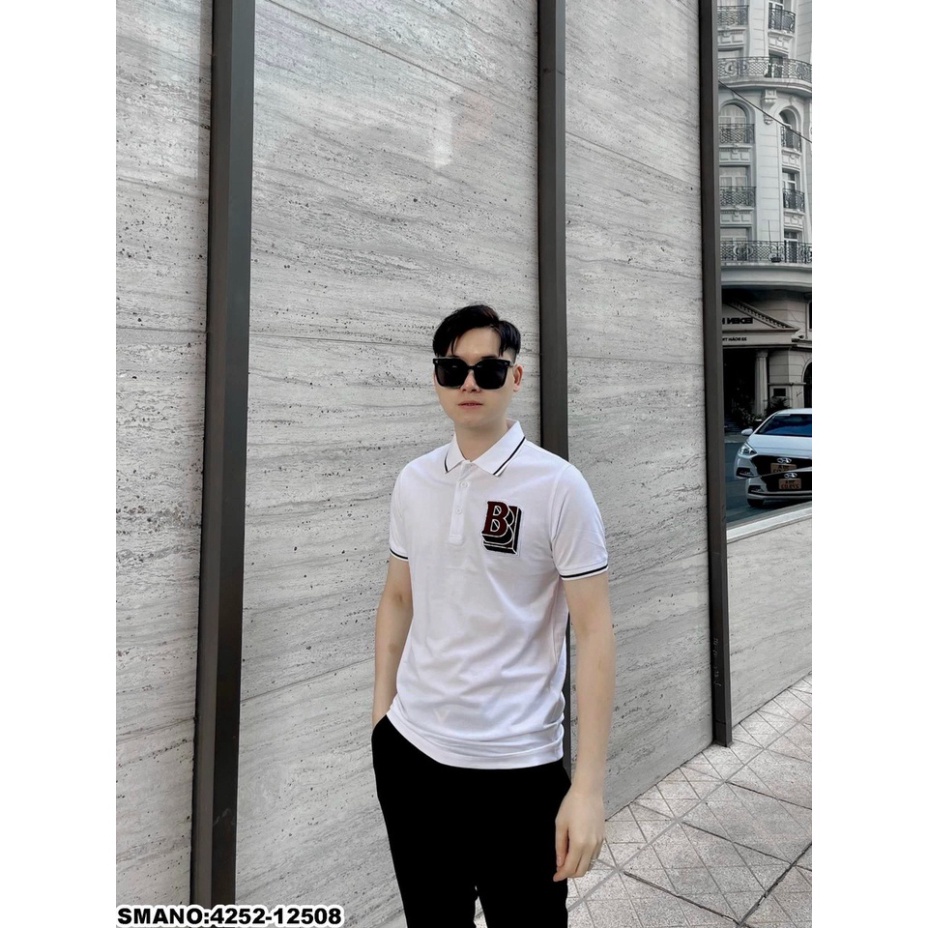 Áo polo nam cổ bẻ, áo thun nam thể thao thêu logo chữ b chất cotton thoáng mát PL18