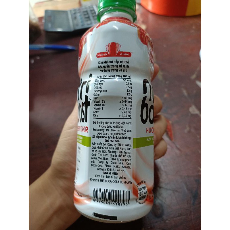 Nước uống Nutri Boost chai 297ml