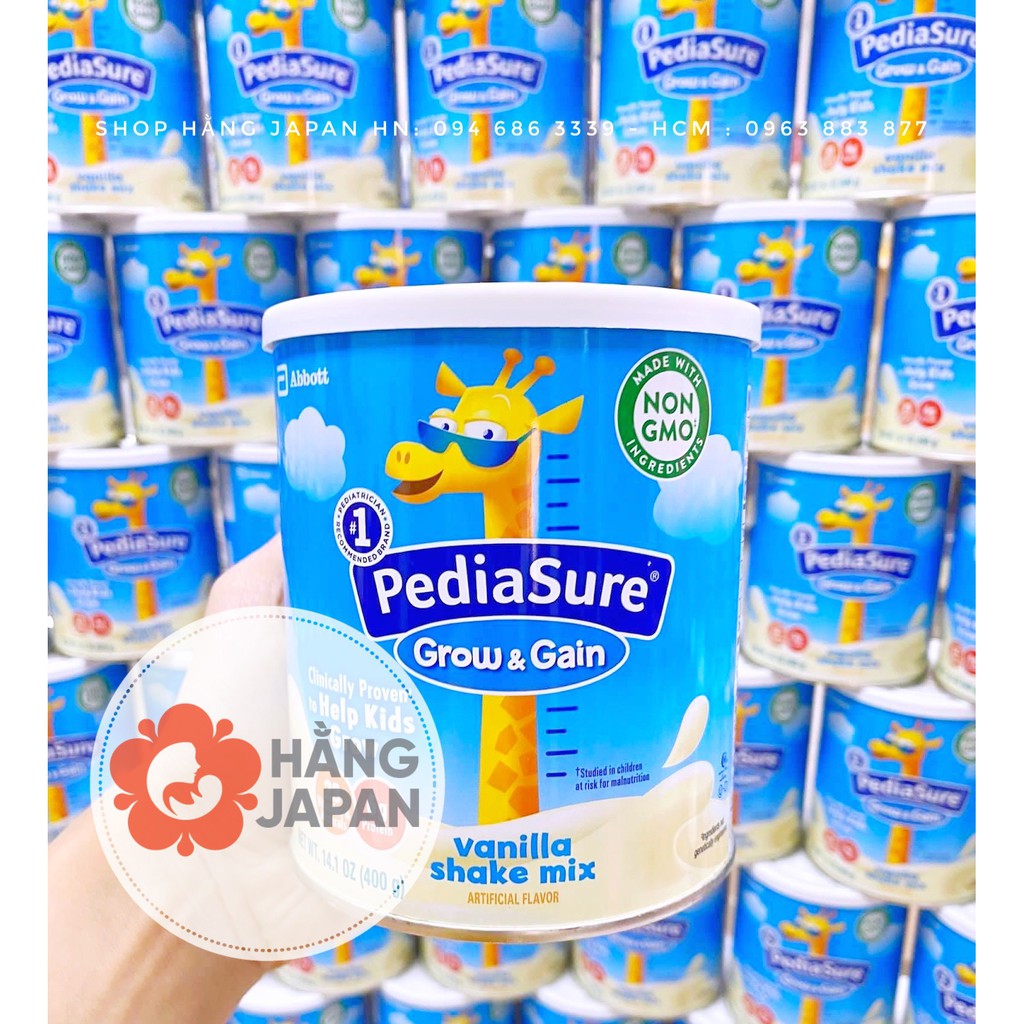 [MẪU MỚI] SỮA BỘT PEDIASURE MỸ GROW &amp; GAIN 400g (Hàng Mỹ, Made in USA)