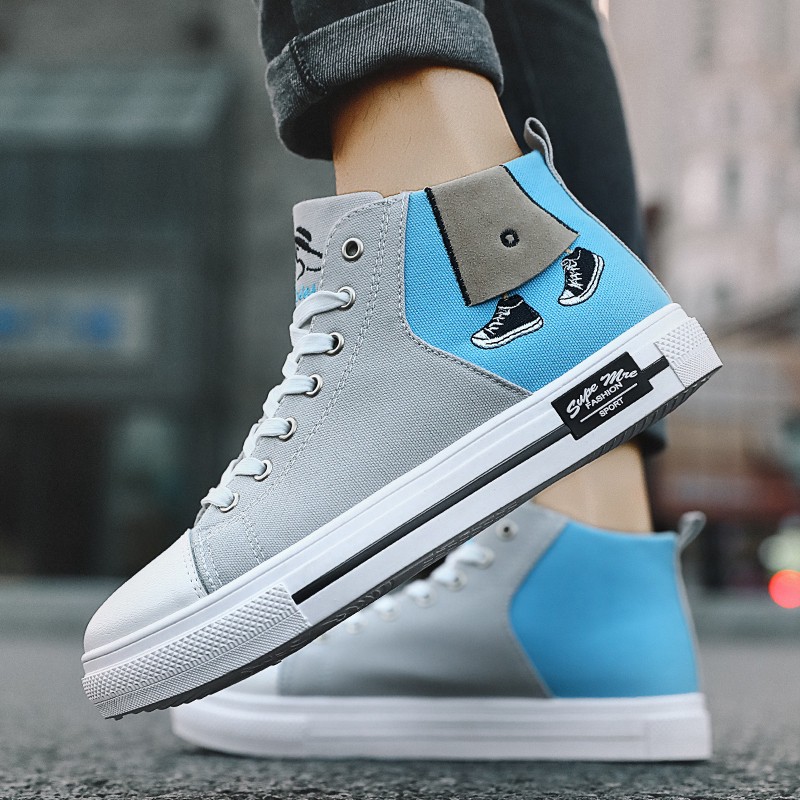 Giày Thể Thao Nam Nữ Cổ Cao Thời Trang Hàn | BigBuy360 - bigbuy360.vn
