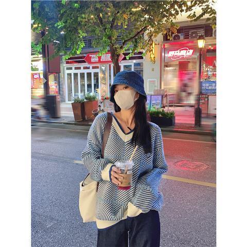 【Yuki】Áo len Màu tím cổ chữ V thu đông 2021 | BigBuy360 - bigbuy360.vn