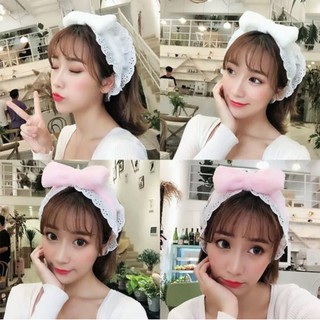 [Hàng tặng không bán] Băng Đô Lưới Ren Phong Cách Hàn Quốc - Kèm Hình Thật