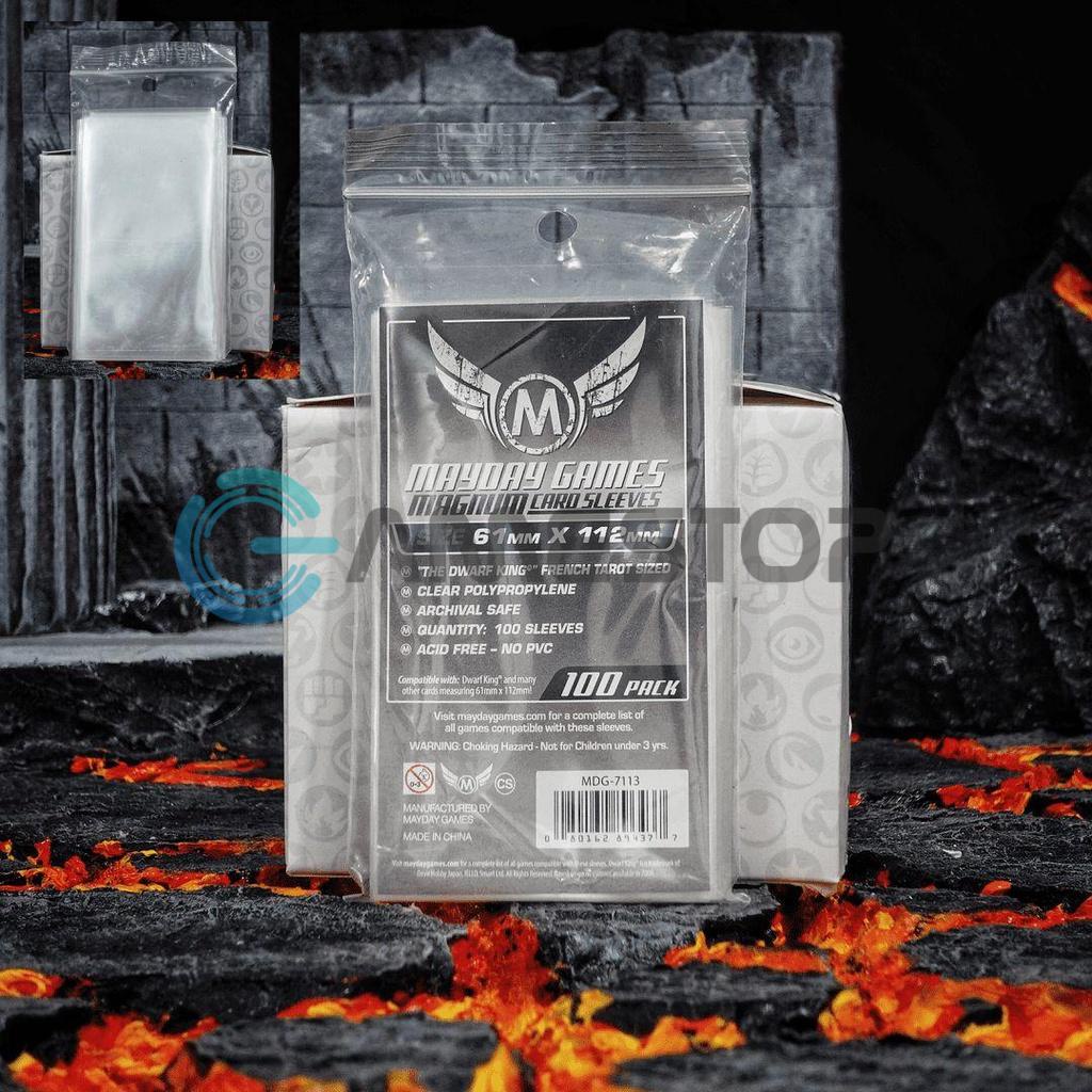 Bọc thẻ bài cao cấp Mayday Games Dwarf King French Tarot Card Sleeves Magnum PHUKTCG87
