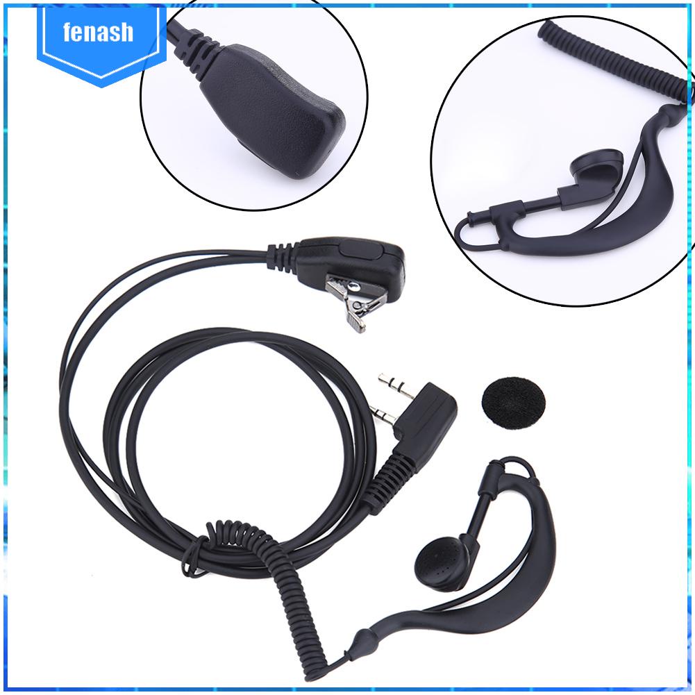 ✪Tai Nghe Có MIC PTT 2 PIN Cho Máy Bộ Đàm BAOFENG UV5R KENWOOD