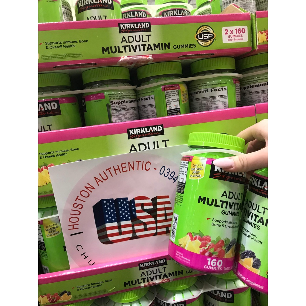 Kẹo Dẻo Vitamin tổng hợp Kirkland Signature Adult Multi Gummies _ Live mua hàng tại Mỹ