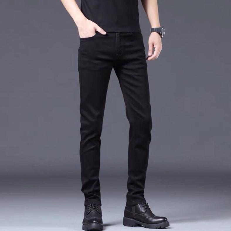 Quần vải jean bò baggy nam nữ co giãn hàng Quảng Châu phong cách Hàn Quốc sành điệu style năm 2021