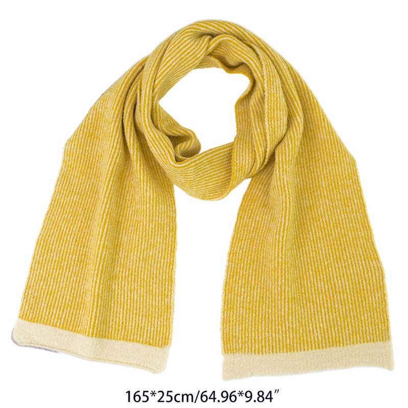 Khăn Choàng Cổ Giữ Ấm Họa Tiết Kẻ Sọc Thời Trang Cho Nữ