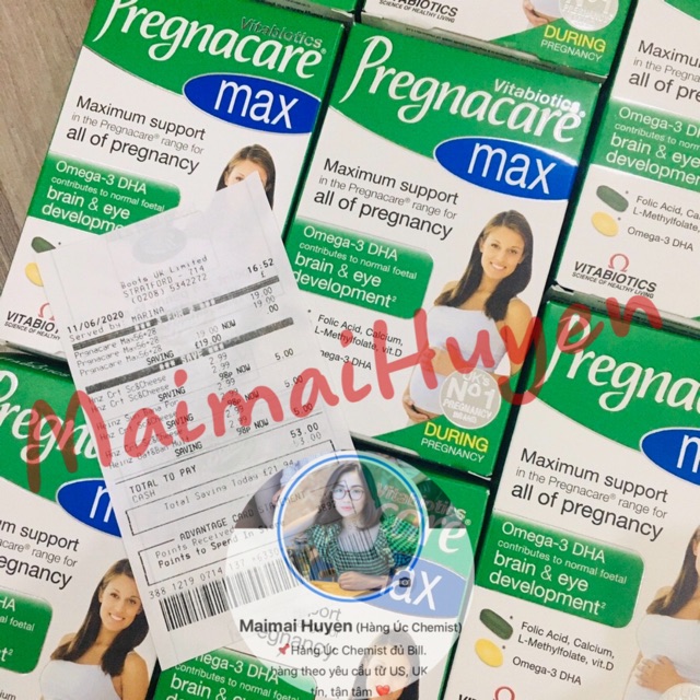 Vitamin Bầu Pregnacare Max Anh hộp 84 viên
