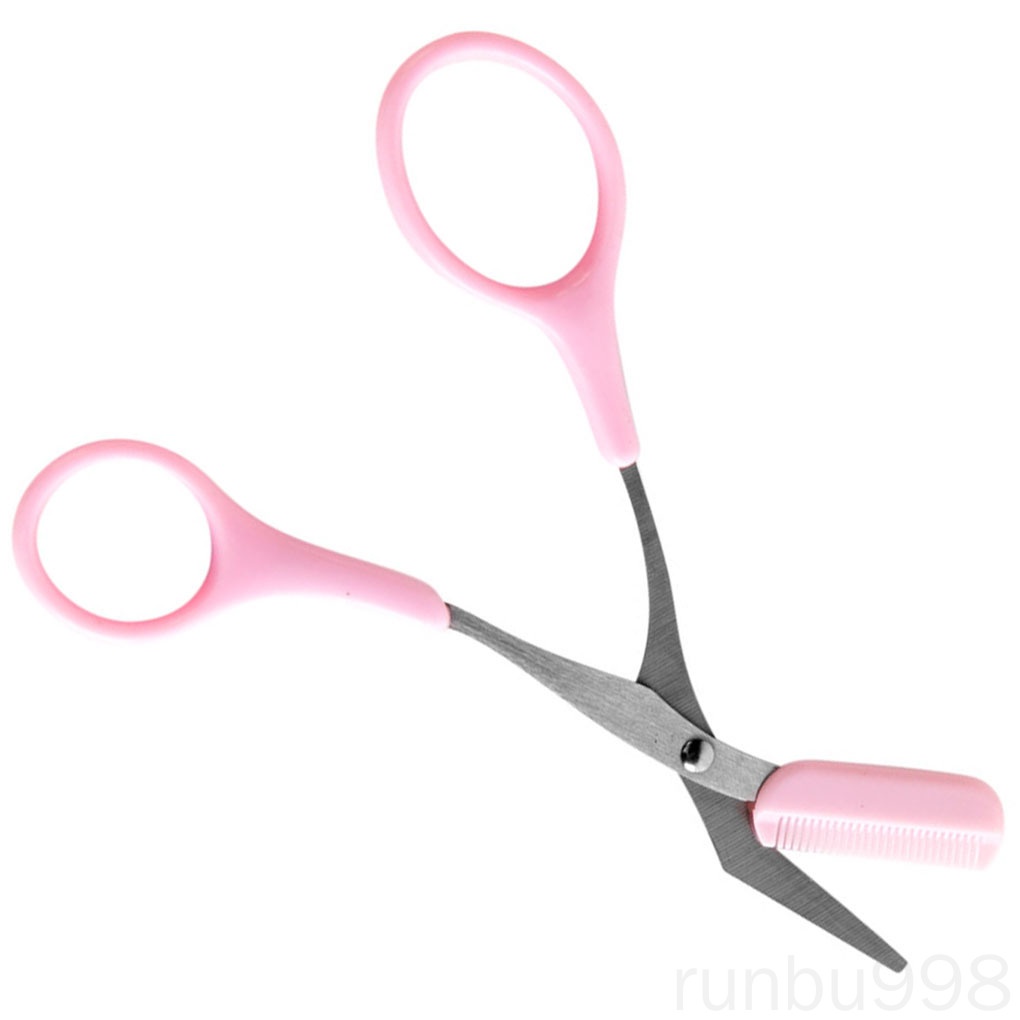 [Hàng mới về] Kéo cắt tỉa lông mày kèm lược chải thích hợp cho người mới bắt đầu