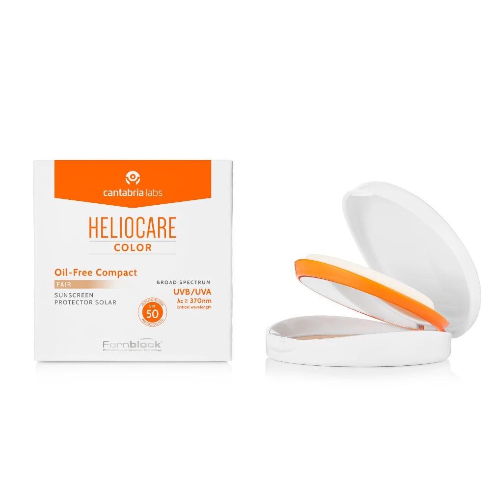 Phấn Nền Chống Nắng Dạng Nén Không Dầu Heliocare Oil-Free Compact SPF 50 10g