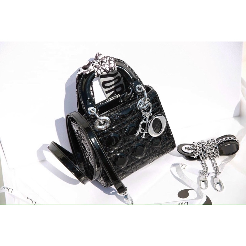 ❌Túi LADY DIOR 3 Ô DA BÓNG