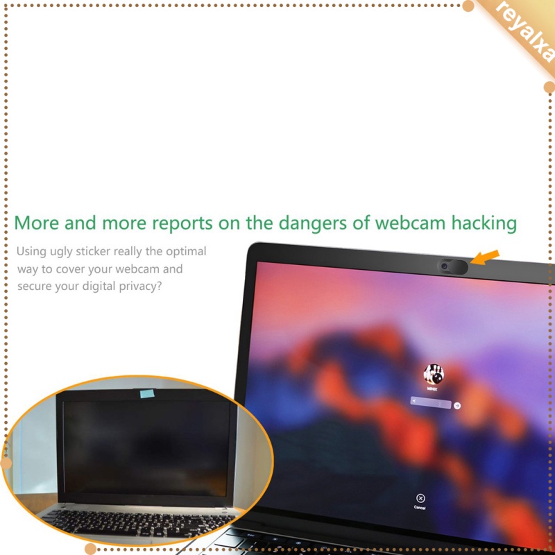 Set 3 Vỏ Bọc Webcam Siêu Mỏng Dạng Trượt Bảo Vệ Riêng Tư Cho Laptop / Máy Tính Đen | BigBuy360 - bigbuy360.vn