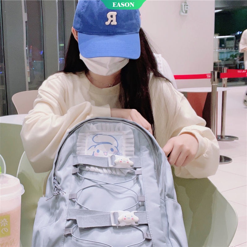 Sanrios Anime KawaiiInsins Cinnamoroll Fashion Waterproof Women Backpack Teenager Girl Kawaii BookBag Laptop Rucksack Cute Student School Bag Mochila Female